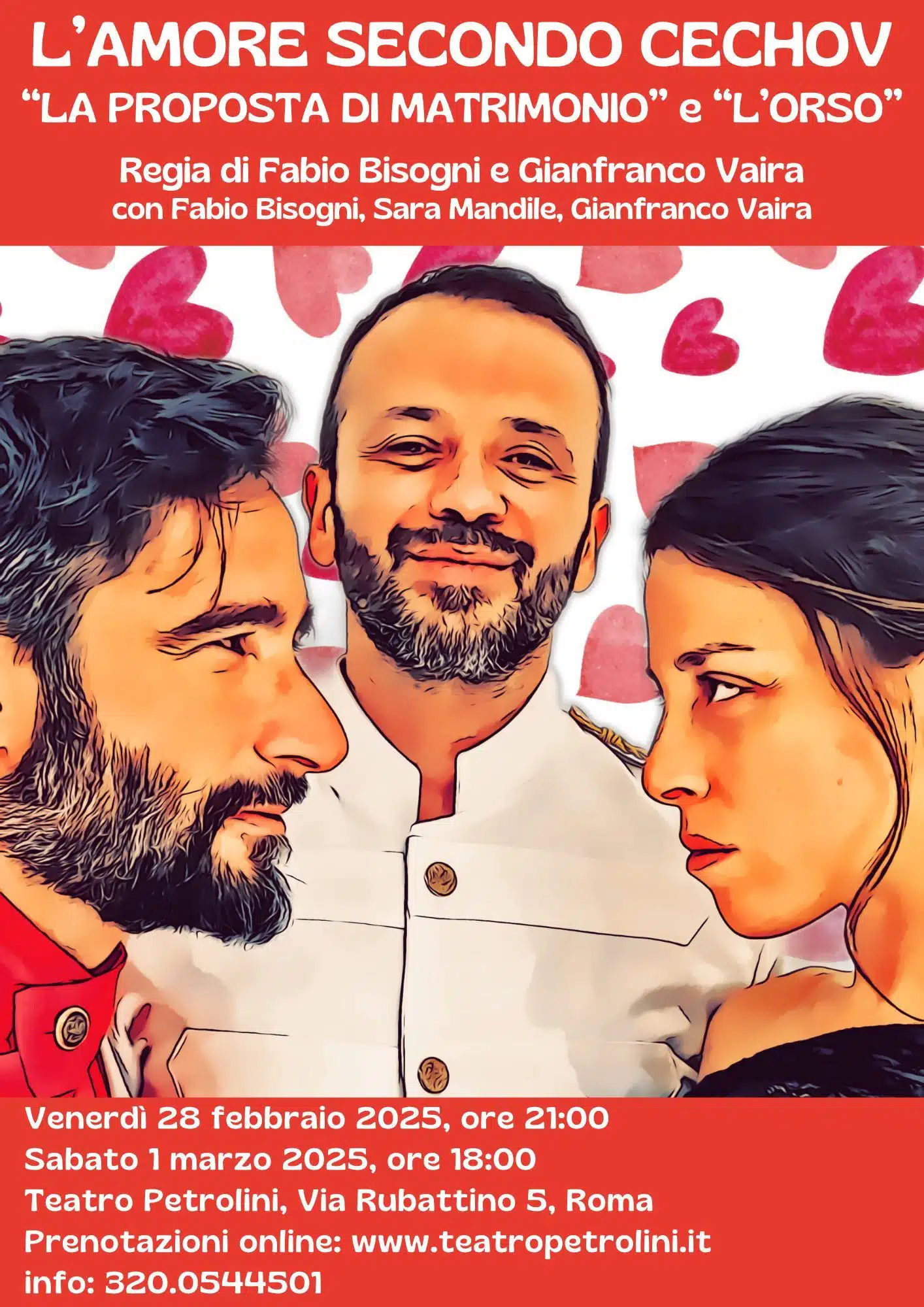L'AMORE SECONDO CECHOV ("La proposta di matrimonio" e "L'orso")