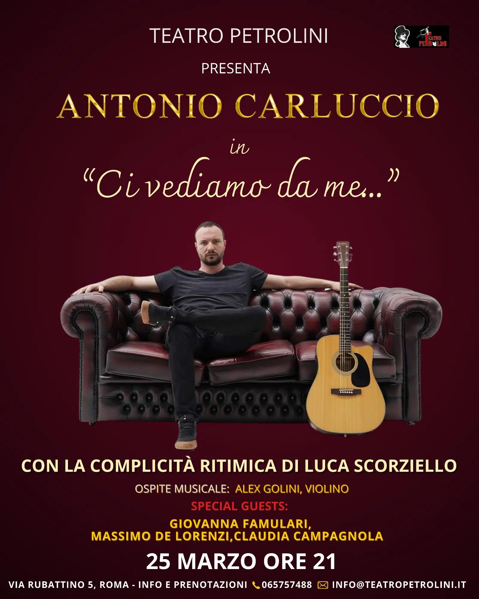 "Ci vediamo da me"